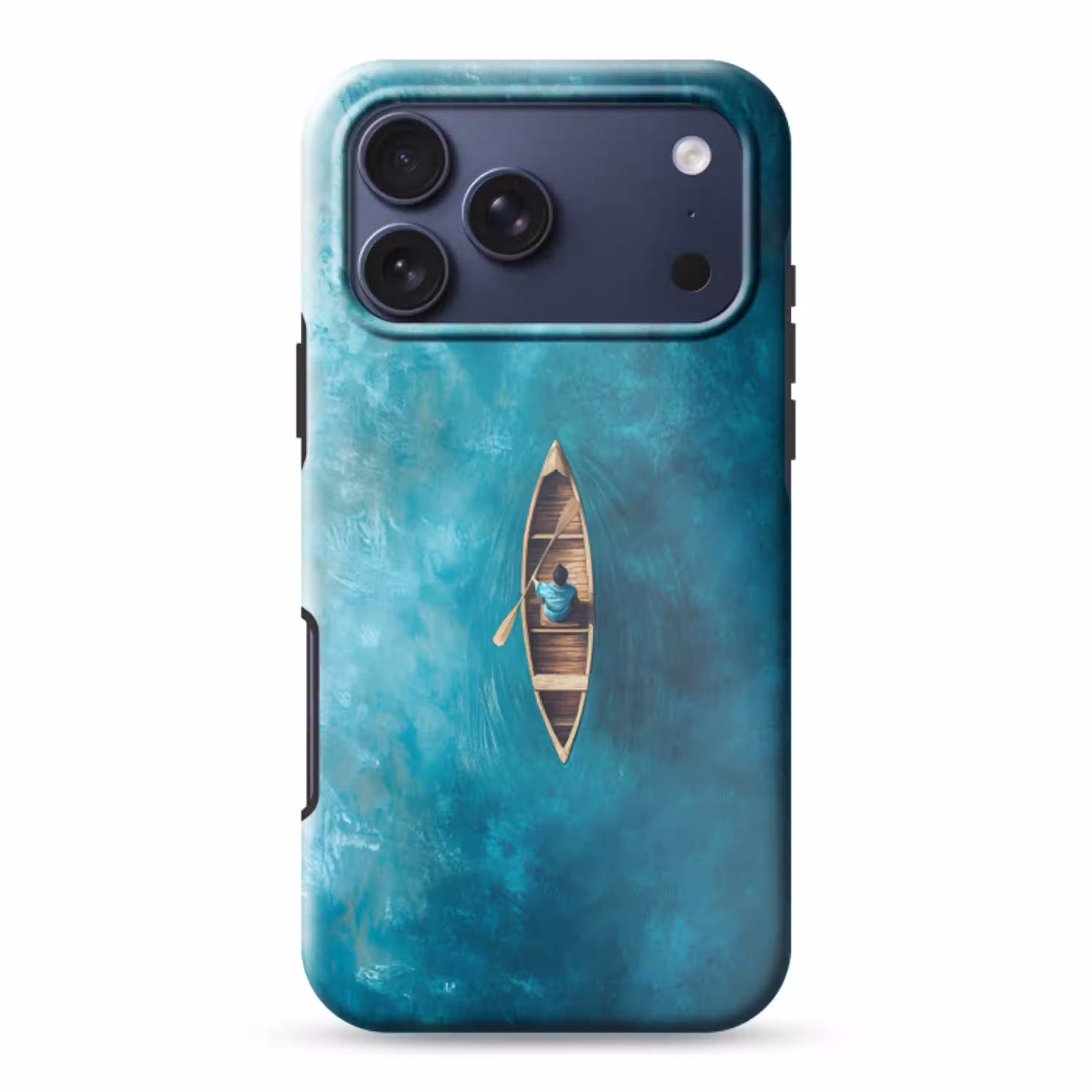 Bootje - Water - Blauw Toughcase MagSafe Apple iPhone 17 Pro Max klein -3d