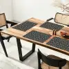 Patroon - Kerst - Symbolen - Donkerblauw Placemat vinyl groot 368 -zzsfeer4_Kitchenyeah-website