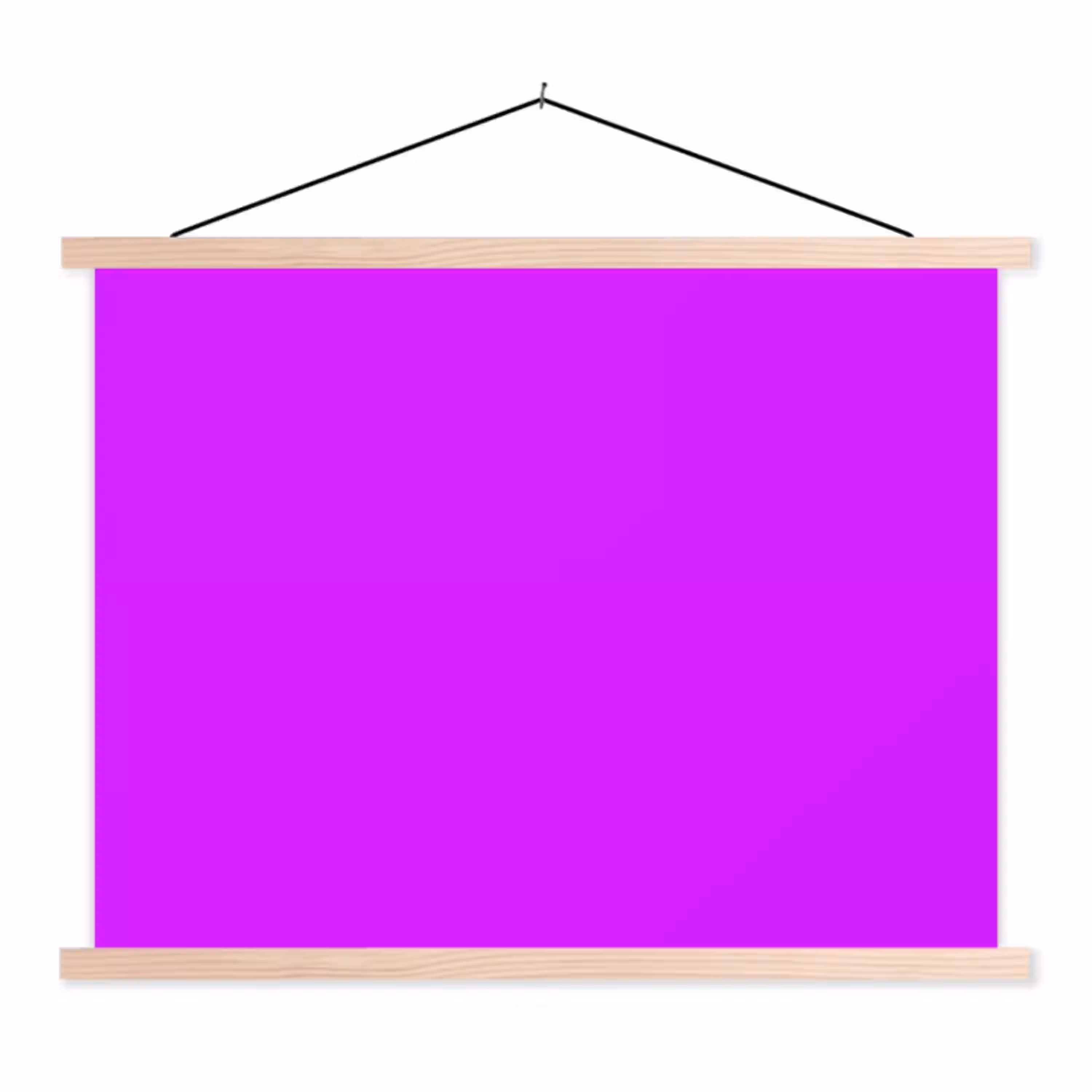 Neon - Orchid - Paars textielposter latten blank klein 122 -3d