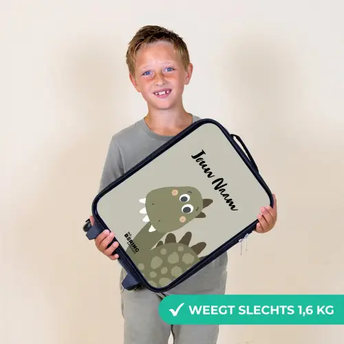 Danny dino Kinderkoffer - Zwart klein -sfeer4_NL