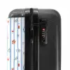 Gestreepte vakantie print kleurrijk NBS - Handbagage koffer - Kinderen Unisex middel -slot