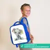 Baby olifant Kinderrugzak - Blauw middel -sfeer3_NL