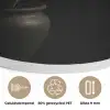 Bol - Gedroogd - Vaas - Zwart Akoestische PET Vilt - Rond klein -closeup_NL