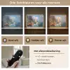 Zeilschip - Zee - Rotsen - Wolken Light Box met batterij (Wandlamp) middel -USP_lichtkleurNL