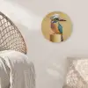 Ijsvogel - Pilaar - Koksmuts - Vogel Akoestische PET Vilt - Rond klein -sfeer4