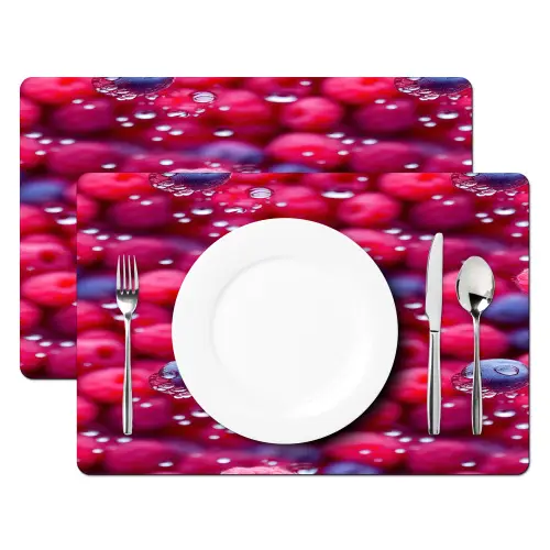 Frambozen - Bessen - Roze - Blauw Placemat vinyl groot 368 -zzsfeer2_Kitchenyeah-website