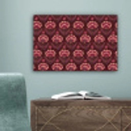 Bloemen - Waaier - Paars canvas 2cm klein 34 -sfeer4