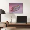 Hotdog - Steentjes - Glitters - Paars PET vilt klein -sfeer5