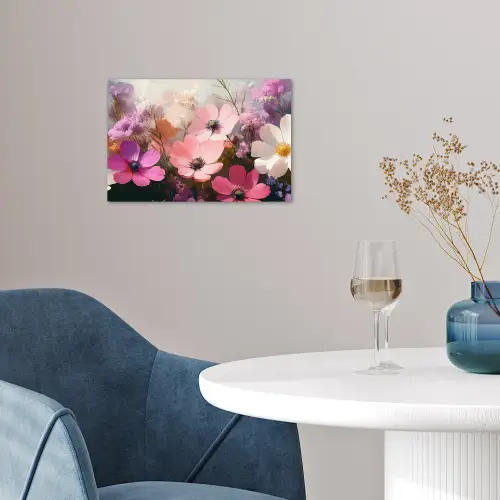 Bloemen - Kleurrijk - Bloei poster papier klein -sfeer3