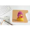 Badeend - Handdoek - Kleurrijk muismat rubber klein -witbureau