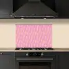 Geel - Bliksem - Roze keuken achterwand spatscherm klein 900 -sfeer1