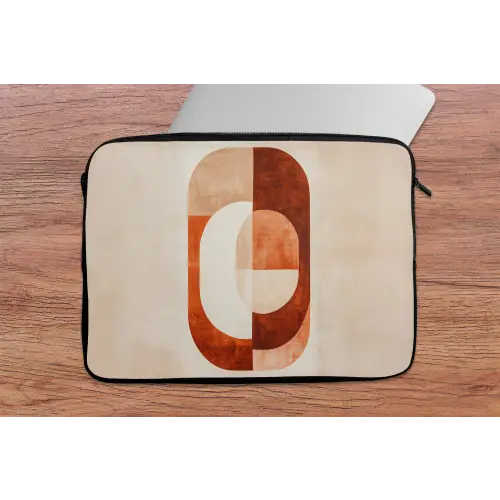 Illustratie - Abstract - Vormen - Rood laptophoes neopreen klein -tafel