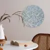 Water - Reflectie - Zonlicht Akoestische PET Vilt - Rond klein -sfeer3
