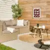 Japandi - Beer - Red - Retro tuinposter los doek klein -sfeer4