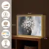 Bloemen - Wit - Vaas - Abstract Light Box met batterij (Wandlamp) middel -USP_websiteoverzichtNL