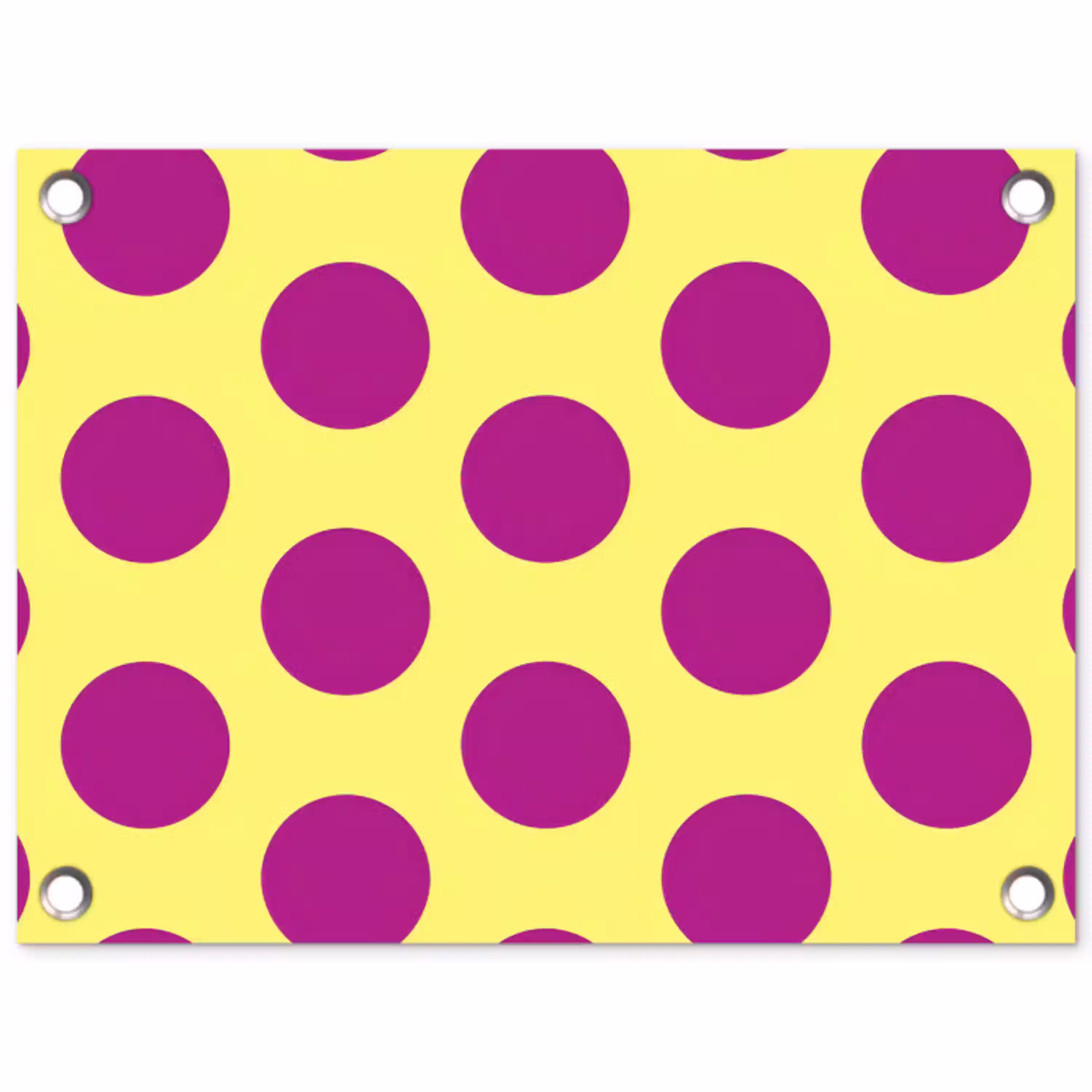 Dots - Klassiek - Geel tuinposter los doek klein 239 -3d
