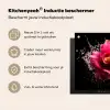 Bloemen - Roze - Water - Zwart - Botanisch - Natuur Inductie beschermer vinyl 3mm middel -zzzzzzusp-haakje_NL