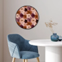Bloemen - Abstract - Aardetinten Fotolijst rond zonder passe partout klein 856 -sfeer2