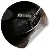 Close-up - Vinylplaat - Platenspeler - Zwart Wandcirkel behangsticker klein -3d