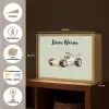 Beige - Raceauto - Stippen - Wielen Light Box met batterij (Wandlamp kind) middel -USP_websiteoverzichtNL