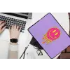 Smiley - Drip - Neon laptophoes neopreen klein -bureau