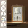 Witte koepel - Gouden Details - Moskee Light Box met kabel (Tafellamp) klein -USP_NL