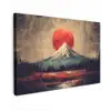Bergtop - Sneeuw - Zon canvas 2cm klein -z3d
