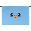 Vogel - Blauw - Eenvoudig Wandkleed katoen klein -zz3d