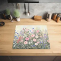 Bloemen - Tuin - Natuur - Kleurrijk Inductie beschermer vinyl 3mm middel -sfeer5