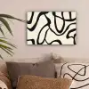 Abstract - Lijnen - Modern - Beige canvas 2cm klein -sfeer1