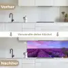 Lavendel - Paars - Bloemen - Natuur keuken achterwand 2 middel -voor-na_DE