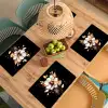 Bloem - Verf - Goud - Graffiti - Modern Placemat vinyl groot -zzsfeer5_Kitchenyeah-website