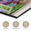 Hortensia - Doorkijk - Bloemen - Zomer - Paars - Pad aluminium wit klein -closeup_NL