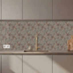 Donker - Bloemen - Sierlijk keuken achterwand 2 middel 871 zz_3dshopping