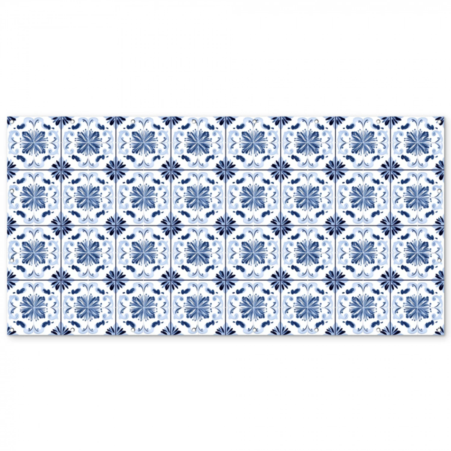 Patroon - Tegel - Blauw Balkonbeschermer Duitsland klein 596 -zz_3d