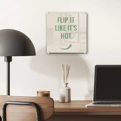 Groen - Quote - Zomer - Chilipeper plexiglas 5mm klein -sfeer6