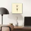 Illustratie - Tulp - Zwart aluminium wit klein -sfeer5