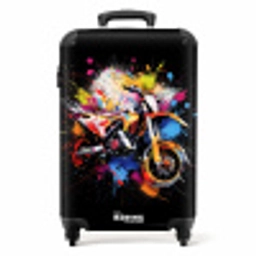 Motor met kleurrijke verf NBS - Handbagage koffer - Unisex middel -productfoto_recht