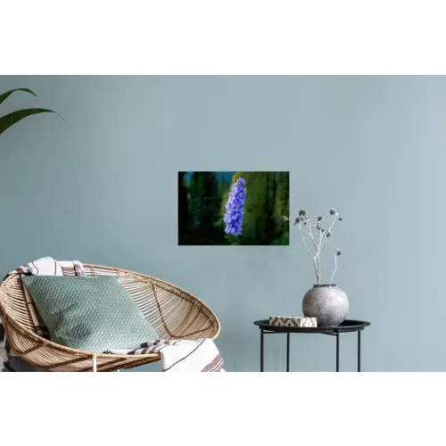 Bloemen - Blauw - Dennenboom Muursticker klein -plant