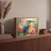 IJsvogel - Bloesem - Natuur - Vogels - Bloemen Light Box met batterij (Wandlamp) middel -sfeer2