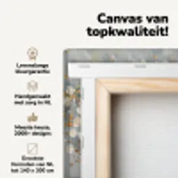 Boom - Bloemen - Wit - Natuur - Kunst canvas 2cm klein -zzzsfeer2_topdoek