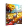 Schaap - Weide - Bloemen aluminium wit klein -3d