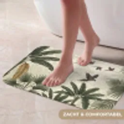Papagaaien - Jungle - Tropisch - Green Badmat klein -USP_ZachtNL