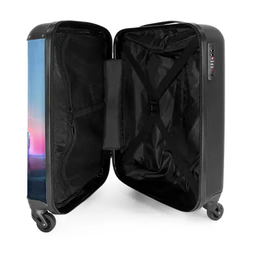 Rode racer NBS - Handbagage koffer - Unisex middel -binnenkant