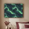 Groen - Bliksem - Storm Textielframe - compleet frame klein 947 -sfeer1