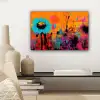 Zonnebloemen - Abstract - Oranje canvas 2cm klein -sfeer6