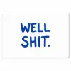 Blauw - Quote - Wit Placemat vinyl groot -zzsfeer1_Kitchenyeah-website