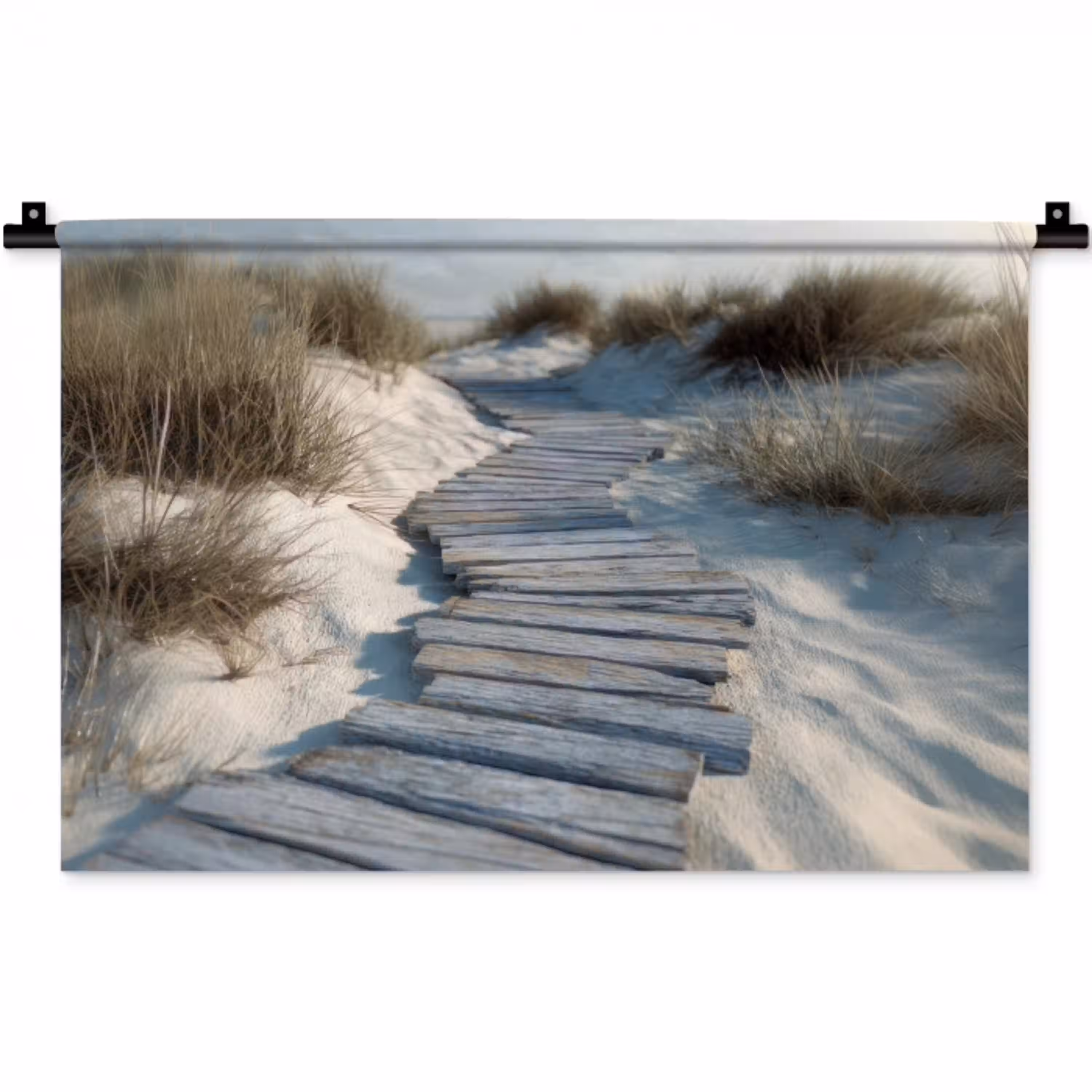 Pad - Planken - Duinen - Gras Wandkleed katoen klein -zz3d