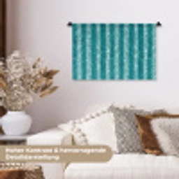 Zwembad - Strepen - Groen Wandkleed katoen klein 269 -tsfeer1_DE