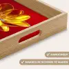 Bloem - Goud - Glazen Dienblad Rechthoek middel -USP_HandgreepNL